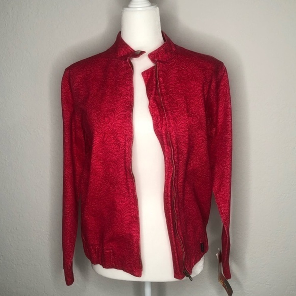 Rosa Cha Vintage Red Printed Jacket M